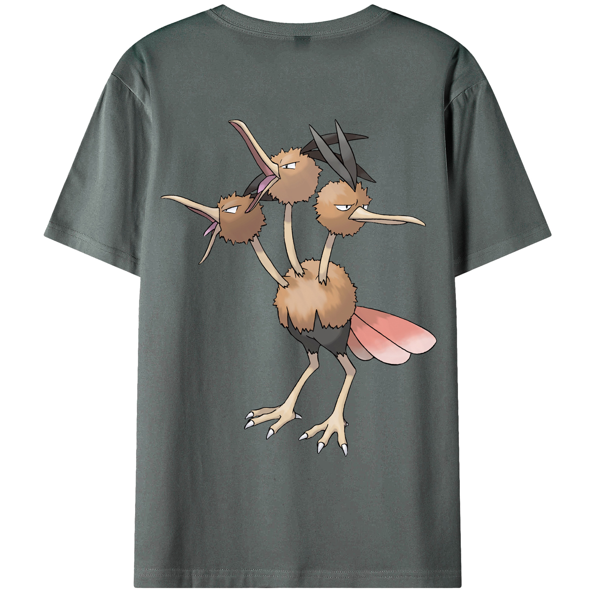 （画像用） ポケットモンスター Pokémon 綿100％ メンズ半袖Tシャツ（バックプリント） 通気性